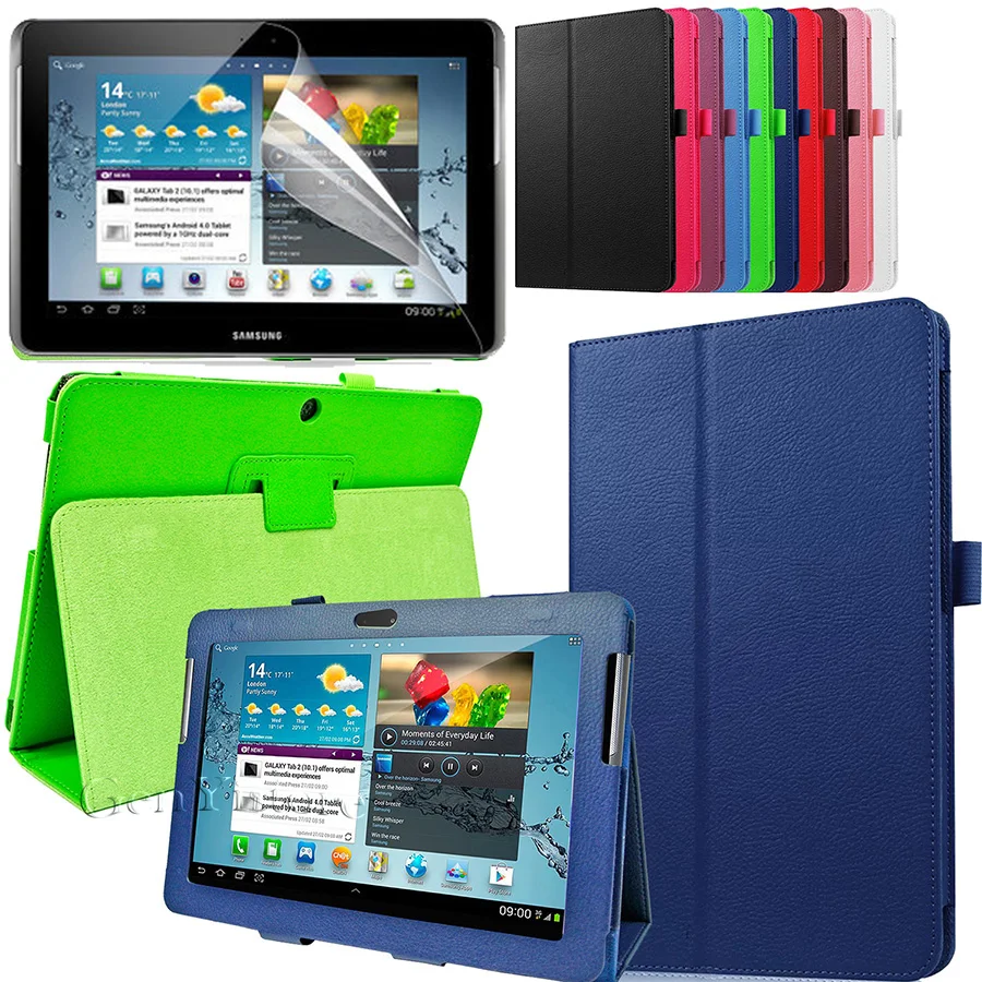 Для samsung Galaxy Tab 2 10 1 дюймов P5100 P5110 P5113 чехол подставка откидная крышка планшет ПК