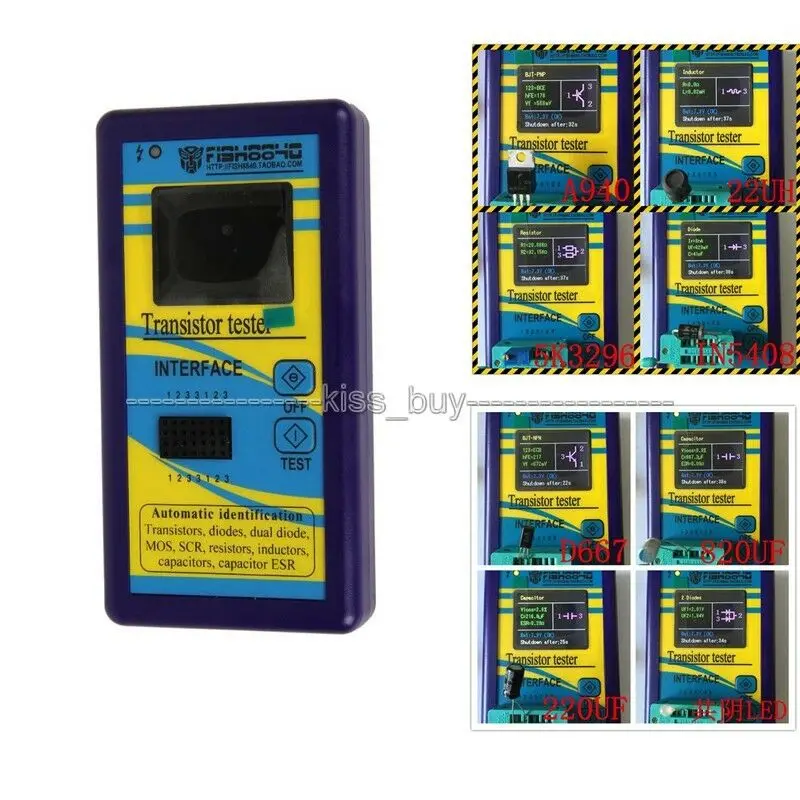 DYKB TFT LCD Транзистор тестер Диод тиристорный емкостной резистор индуктивность MOSFET