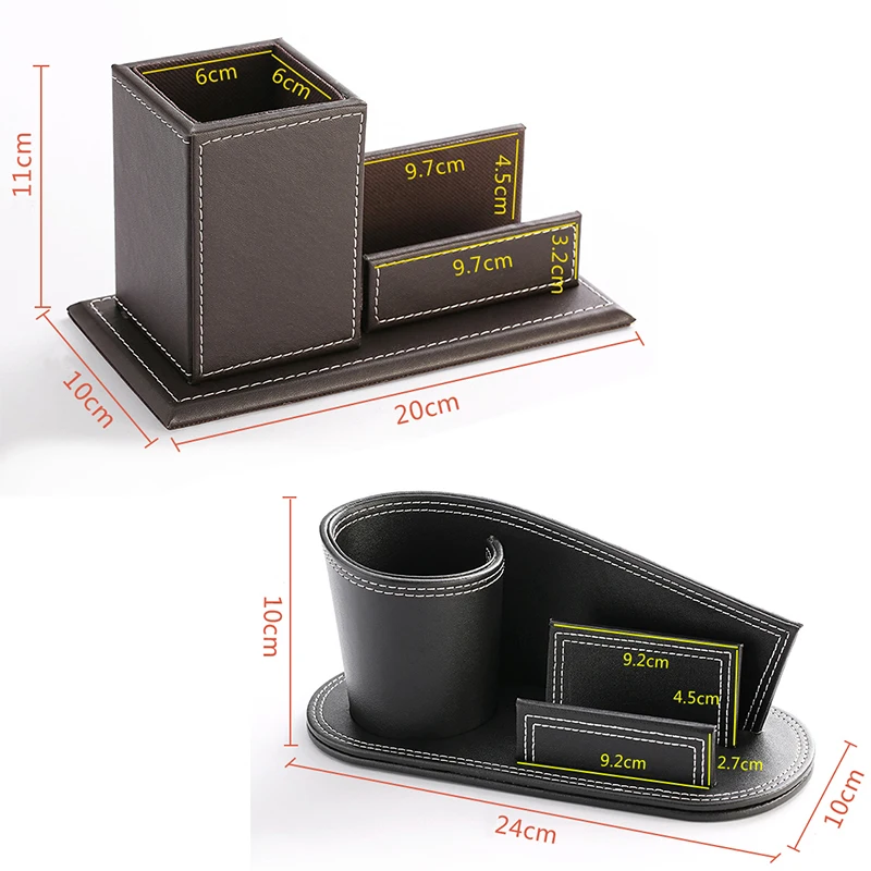 Творческий Искусственная кожа ручка коробки бизнес-держатель для карт