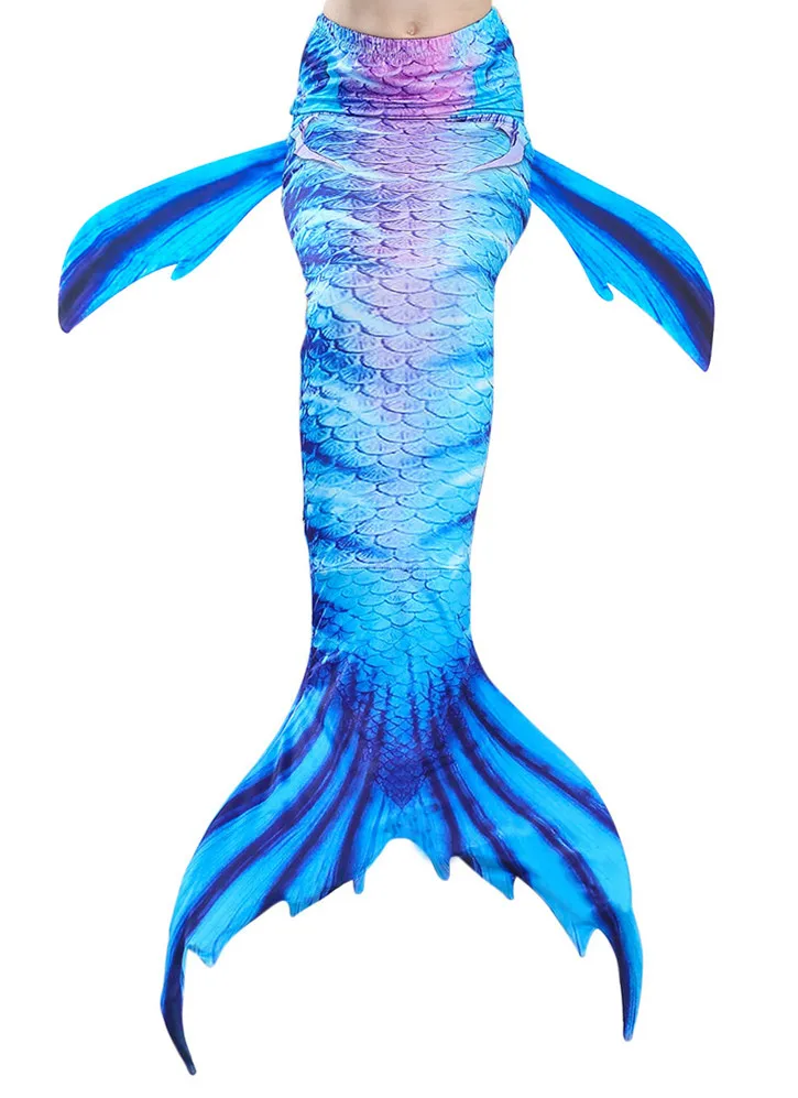 Tail Only Необычные новые хвосты маленькой русалки с монофином Купальники для детей взрослых летнее платье купальный костюм русалки - Цвет: Tail Only