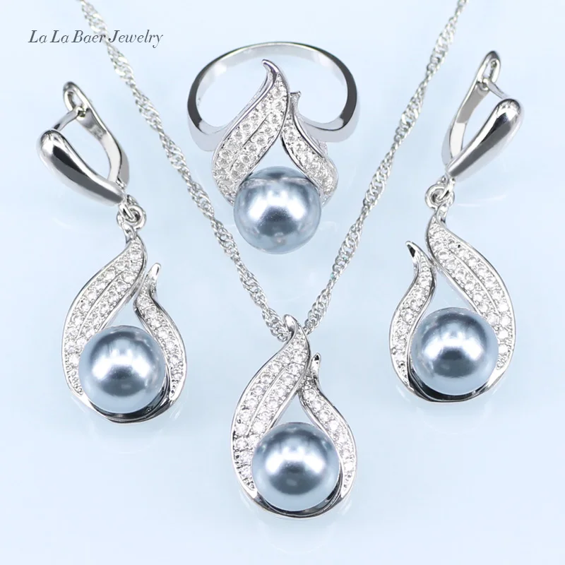 L & B ручной работы серебряный цвет ювелирные изделия выдалбливают капли воды с