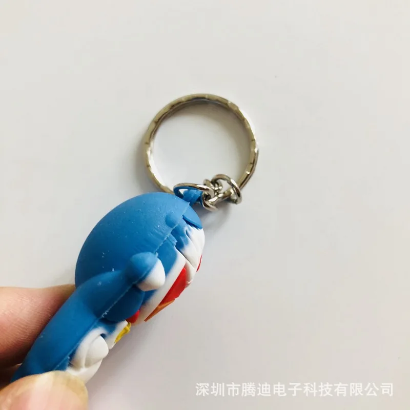 Doraemon 3d стереоскопический мультфильм ПВХ брелок милый аниме-брелок для ключей silicona para llaves Шарм брелок на сумку ювелирные изделия детские игрушки Вечерние