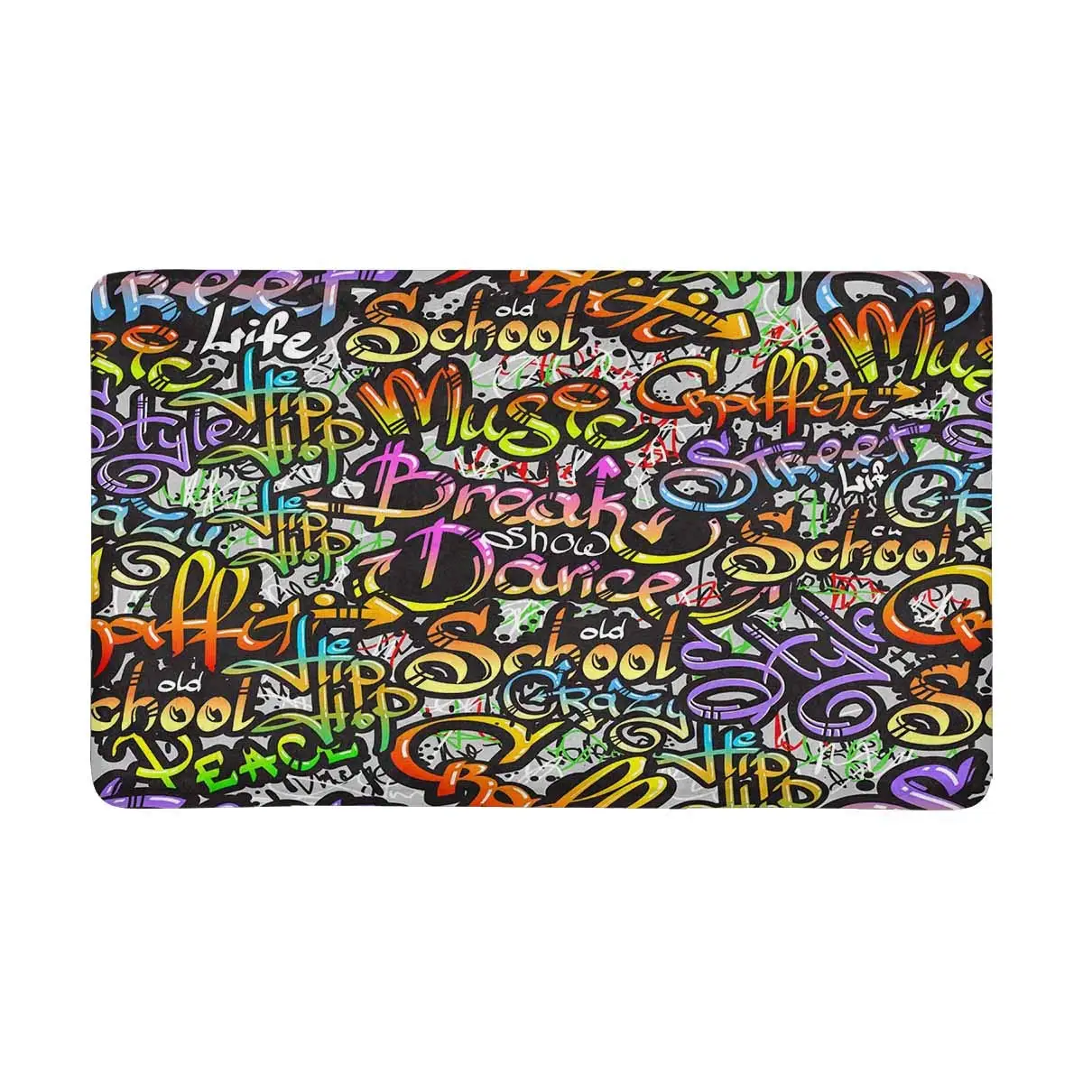 Граффити спрей коврик для дома входа коврики обуви Скребок дверной нескользящий