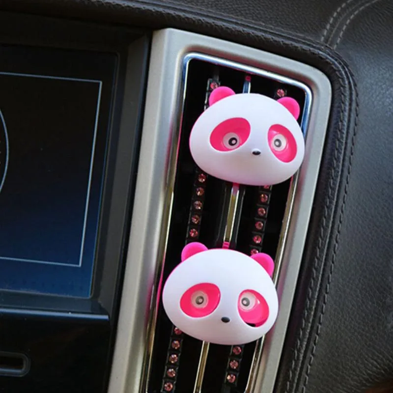 2 шт. Panda Стиль автомобильный воздушный выход духи прыжок кондиционер парфюмерия