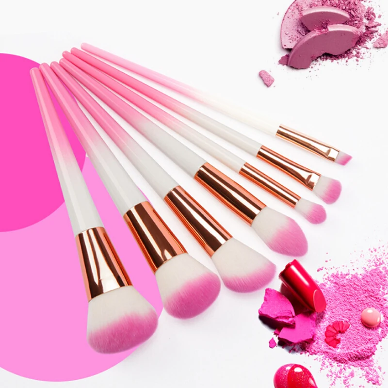 Набор кистей для макияжа 7 шт. кисть основы кисти бровей набор рассыпчатых