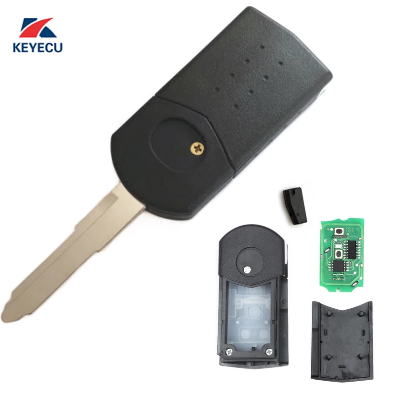 KEYECU запасной Модернизированный дистанционный ключ брелок от машины 3 кнопки 433
