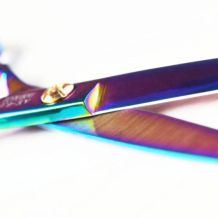 Фиолетовый Титан 6 0 дюйма Высокое качество Парикмахерские Ножницы