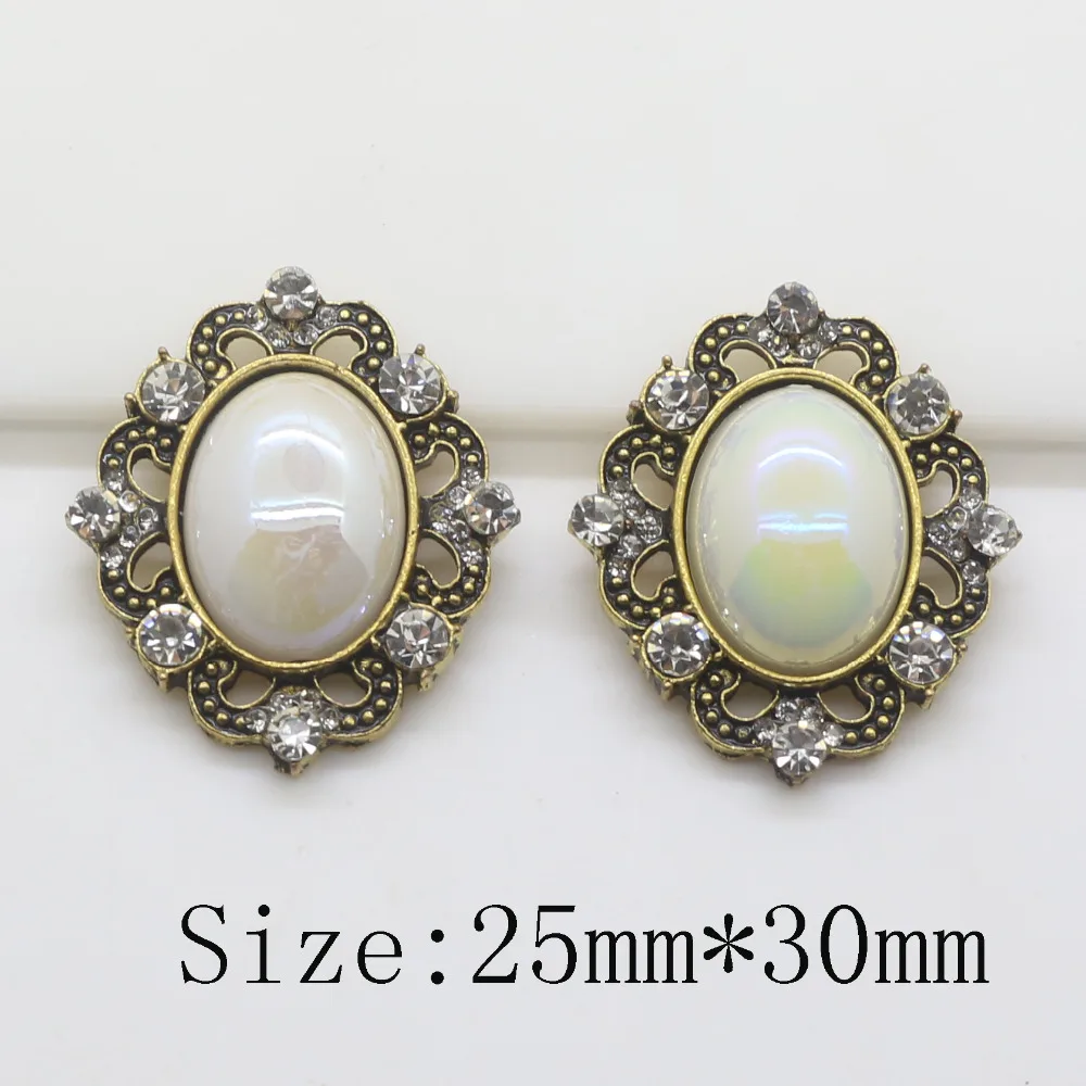 Высококлассная модная одежда в стиле ретро 5 шт. цветная Кнопка со стразами яркие