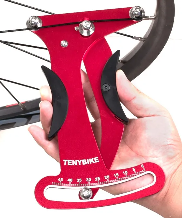 Tenybike Велосипед индикатор Attrezi метр тенсиометр велосипед спицы натяжения колеса строителей инструмент - Цвет: Tenybike