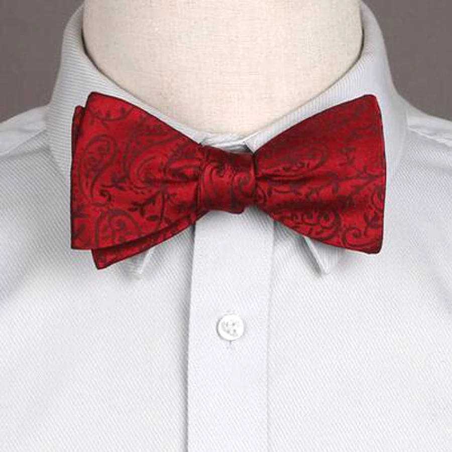 Заводские галстуки бабочки разноцветные шелковые жаккардовые тканые мужские