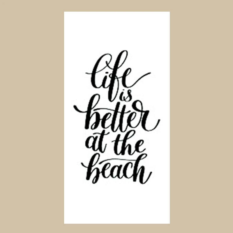 Современная жизнь лучше на пляже микрофибра полотенце забавная Новинка Лето