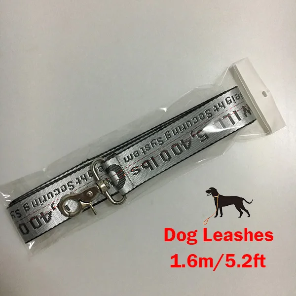 Gray Leash 1,6 м регулируемый ошейник и поводок для домашних животных, нейлоновый поводок, ошейник для щенков, поводок для беговых собак, поводок для маленьких щенков, кошек - Цвет: Gray Leash