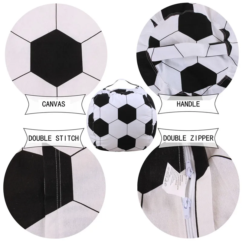 Portable Kids Soccer Ball Toy Storage Bag Play Toys Football Organizer Practical Bags for Baby Clothes blanket | Дом и сад