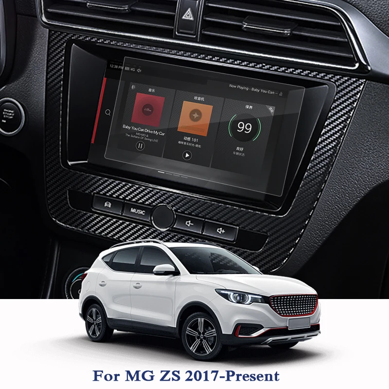 Для MG ZS 2017 Present GPS навигационный экран Стеклянная защитная пленка ПЭТ приборная