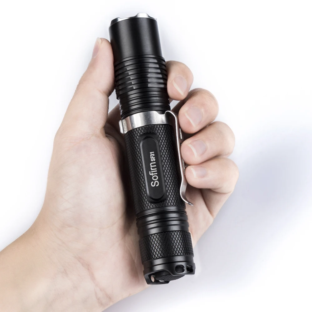 Sofirn SF31 мини Мощный светодиодный вспышка светильник 18650 Cree XML2 1000LM 5 Режим EDC светодиодный фонарь светильник Карманный светильник ручка светильник кемпинга, езды на велосипеде
