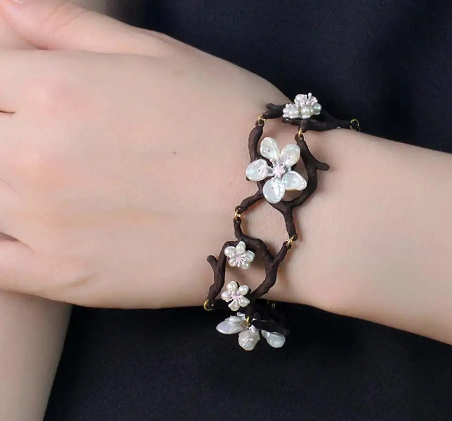 Винтажное ожерелье CSxjd с цветком персика и вишни высококачественное