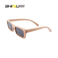 super vintage square bamboo sunglasses men women brand designer sunglasses handmade wooden glasses occhiali da sole uomo 6006