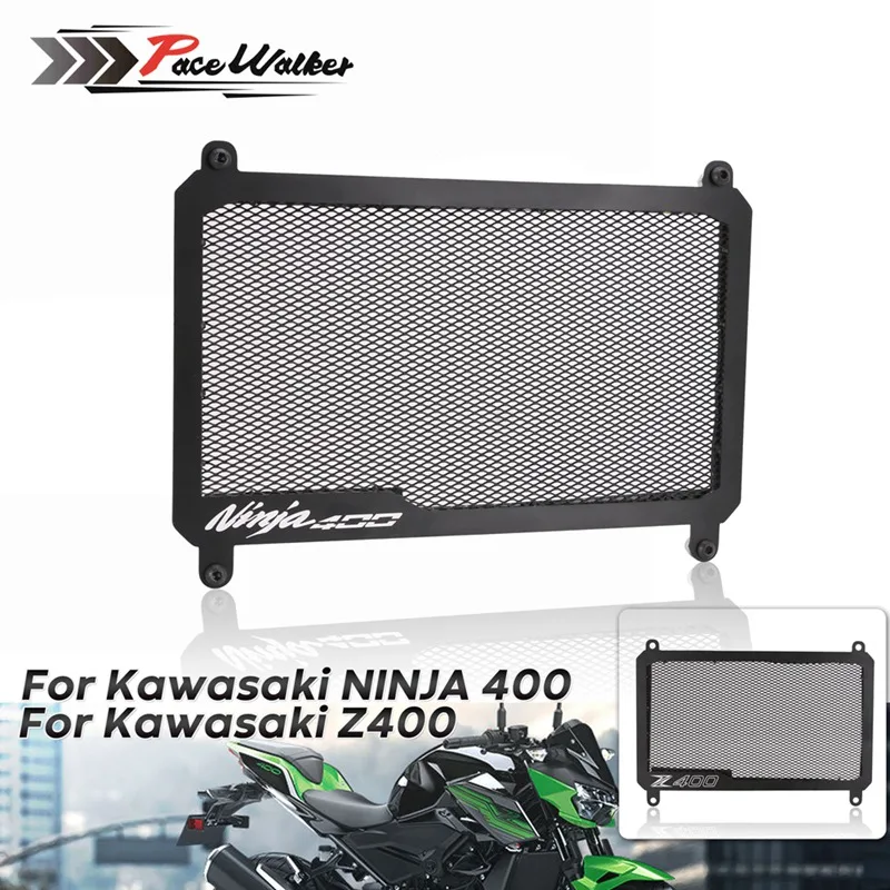 Мотоциклетная решетка радиатора Защитная крышка Защита для Kawasaki NINJA400 Z400 2018