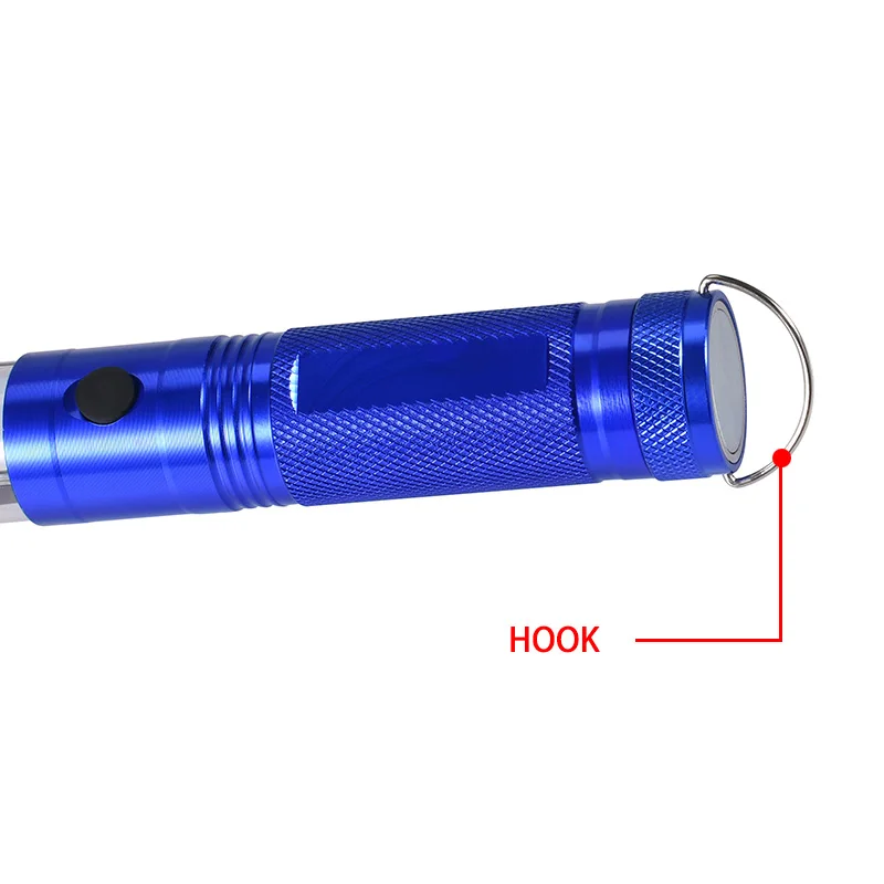 Coba led adjustable flashlight cob work light use 3*AAA battery 4 modes lamp with 2 switch magnetic hook waterproof | Освещение