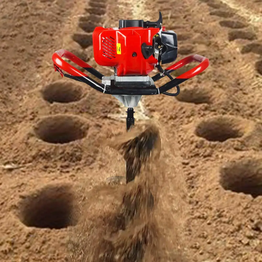 DC HOUSE 52cc 2.4HP газовый буровой шнек для сверления с двумя сверло клубных шнеков 6 &quotи