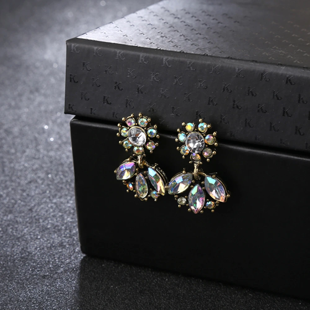 Женские серьги-подвески YAOLOGE с кристаллами стразы роскошные свадебные украшения