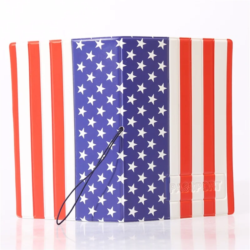 Модный чехол для паспорта с американским флагом ID держатель кредитных карт 3D