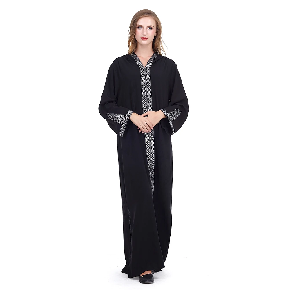 Женское длинное платье кимоно Абая с кепкой в мусульманском стиле кардиган макси