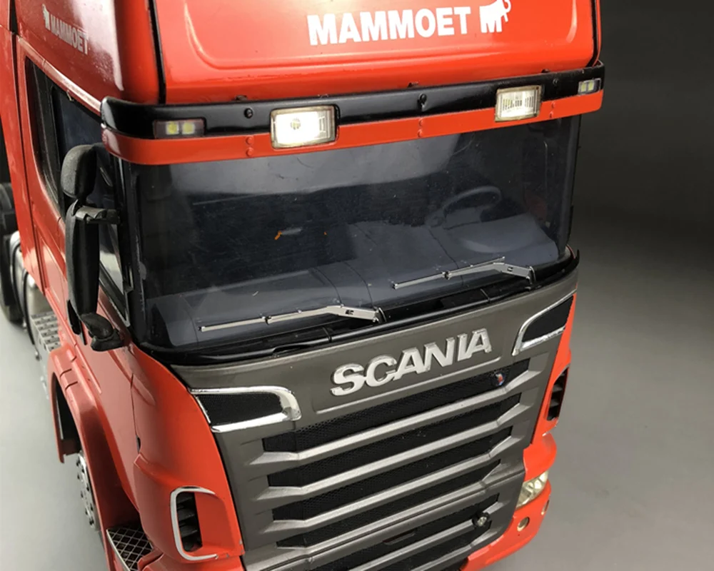 Пульт дистанционного управления грузовик прицепа автобуса scania металлические электрические стеклоочистители ветрового стекла для tamiya по супер скидке 1/14th весы тягач Скания R620 56323 R470 R730