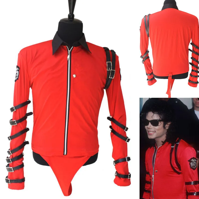 4XL Классический Майкл Джексон Bad Новинка Красный боди (PRO SERIES) крутое для