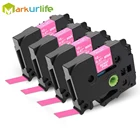 4-Pack 12 мм 0,47 дюймовые ленты для этикеток, совместимые с Brother P-Touch TZe-MQP35 для PT-H100 PT-D210 PTD400AD PTD600