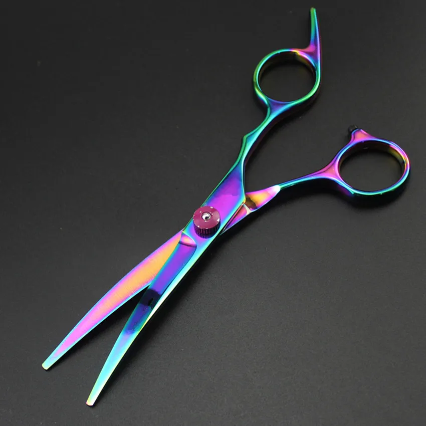 Rainbow 6/7 inch Hair Cutting Thinning Scissor Shears Barber Haircut Scissors Salon Hairdressing Styling Tool | Красота и здоровье
