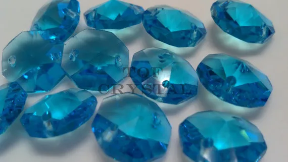 500 шт. 14 мм Aqua хрустальные Восьмиугольные бусины аксессуары для украшения дома