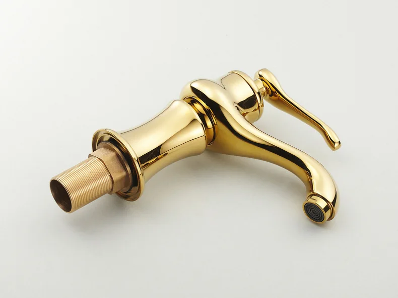 Бесплатная доставка новый продукт Золотой смеситель для раковины в ванную