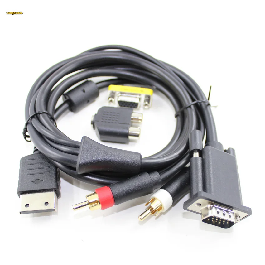 ChengHaoRan 1pc 1set VGA High Definition Cable Sound Adapter HD Box PAL NTSC For Dreamcast Video Games Console | Электроника