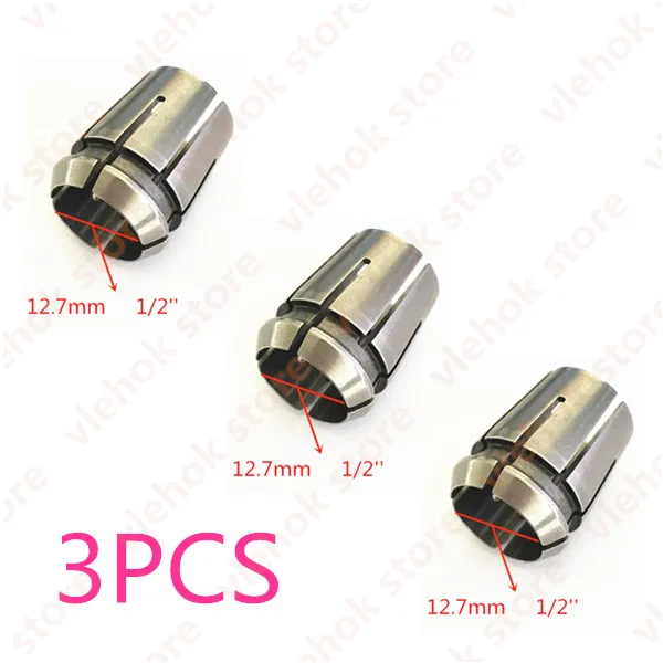 3PCS 1/" 12,7 мм втулка конусная Зажимная фреза Замена для MAKITA 3612BR 3612C 3612 RP1800 RP2300 патрон электроинструмент аксессуары электрические инструменты - Цвет: 3PCS