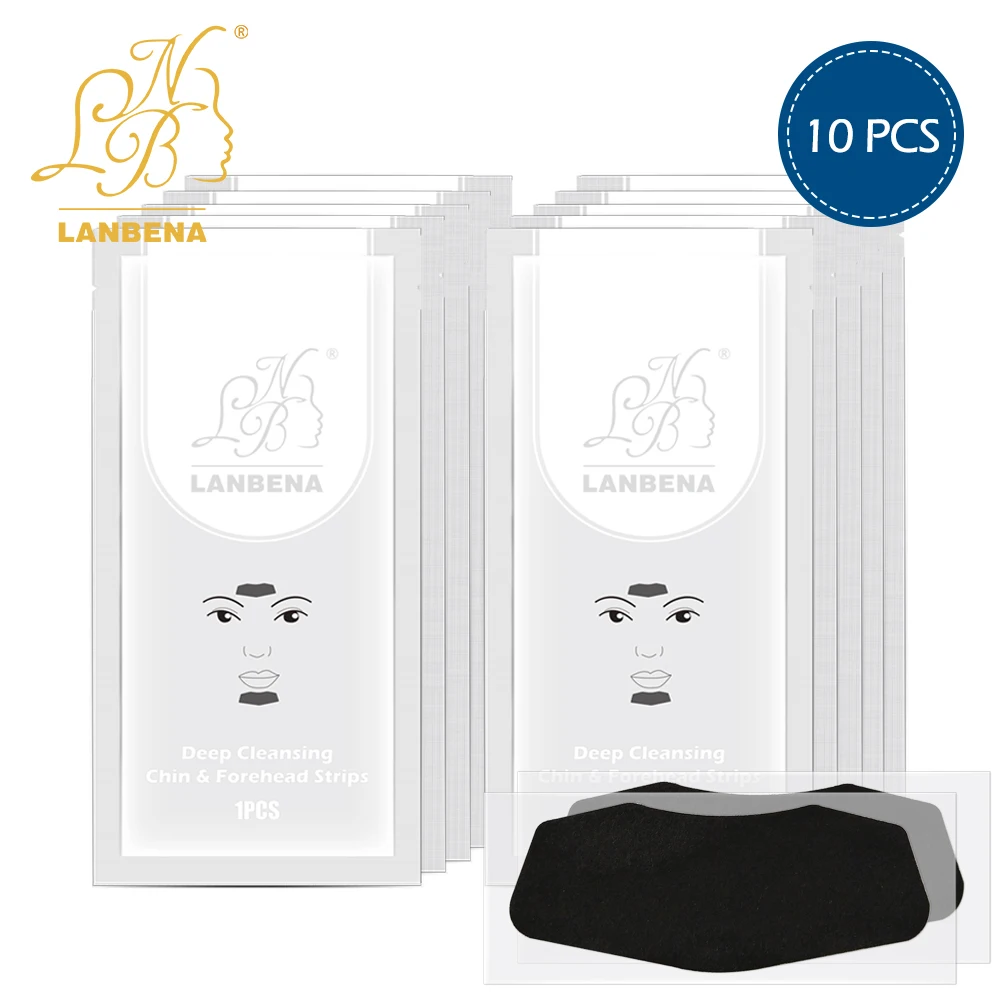 Бамбуковая угольная маска для удаления угрей подбородка лба пилинг полоска пор