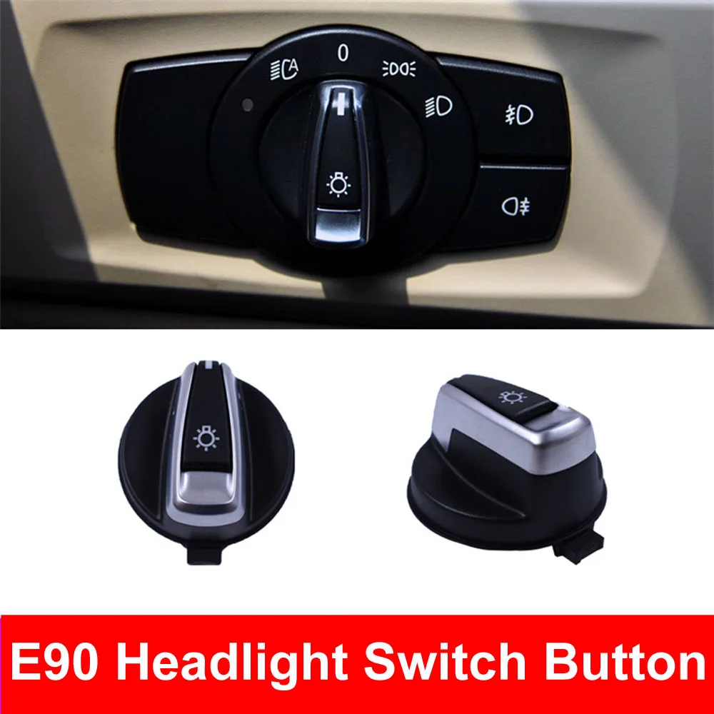 

Car Styling Interior Inner Headlight Head Lights Switch Button Cover Cap Trim For BMW 3 series E90 318 320 325 330 335 X1 E84