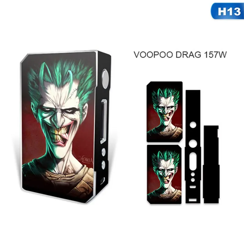H13 Наклейки на электронные сигареты для VOOPOO DRAG TC 157W коробка мод наклейка на обложку - Цвет: H13