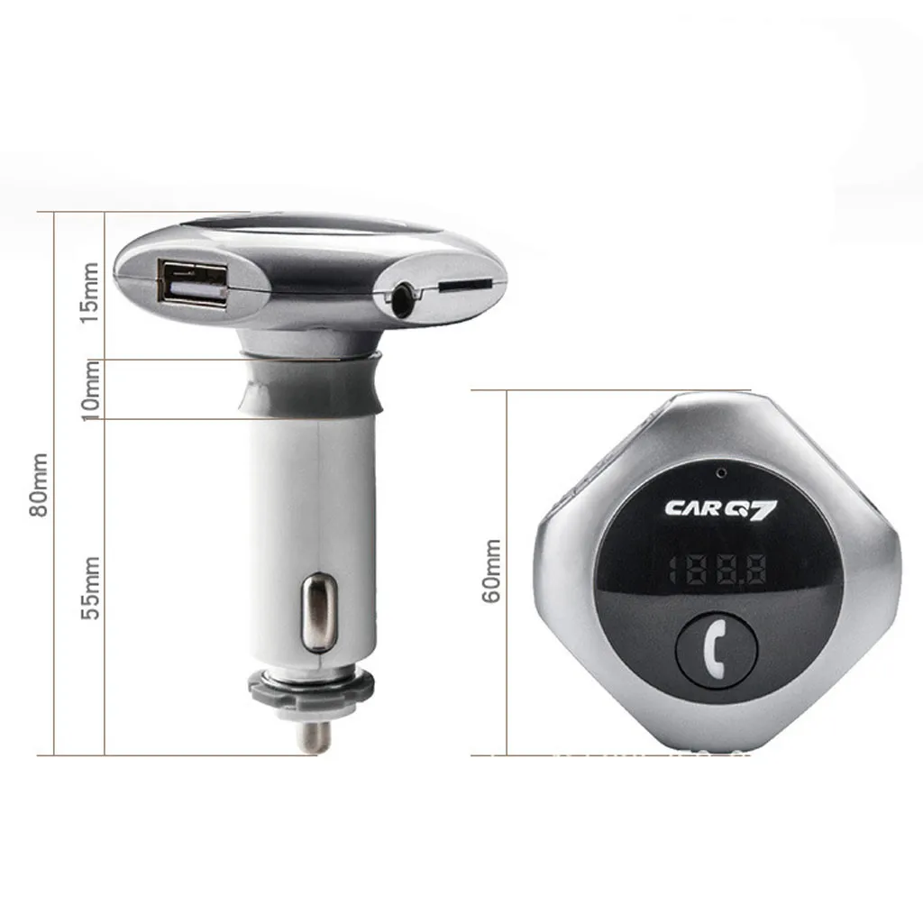 Bluetooth автомобильный комплект MP3-плеер fm-передатчик Автомобильный MP3 плеер Handsfree Dual