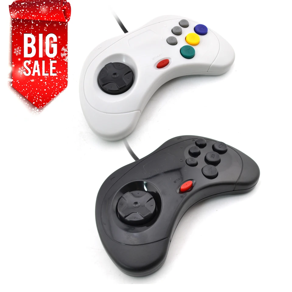 Проводной игровой USB контроллер геймпад джойстик (только для Sega Saturn Style) ПК|gamepad