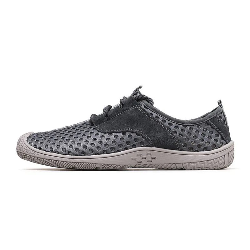 VulusValas Mesh Breathable Men Casual Shoes Lace Up Solid Color Flats Fretwork Daily Outdoor Male Footwear Size 38-44 | Обувь