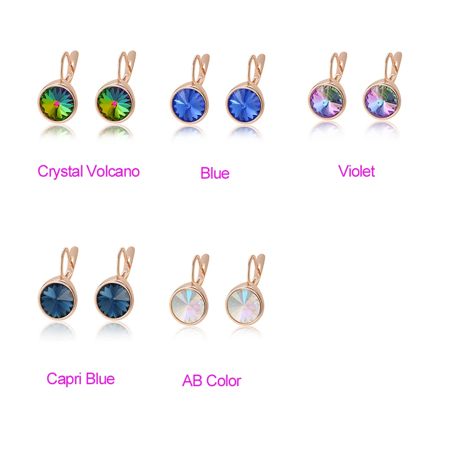 Xuping ювелирные изделия Винтаж Дизайн обручи серьги кристаллы от Swarovski Patry Подарки для женщин девочек M86-20454