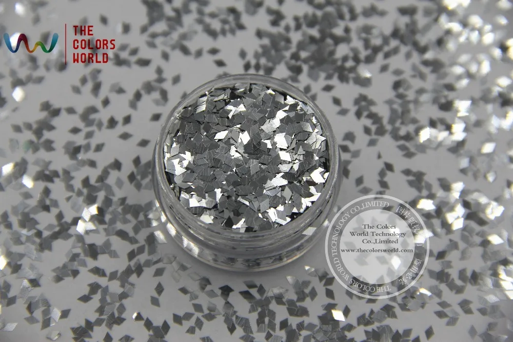 

TCM0100 Алмазная форма 2 мм 080 Размер серебряный цвет металлик блеск для дизайна ногтей лак для ногтей или другое украшение своими руками