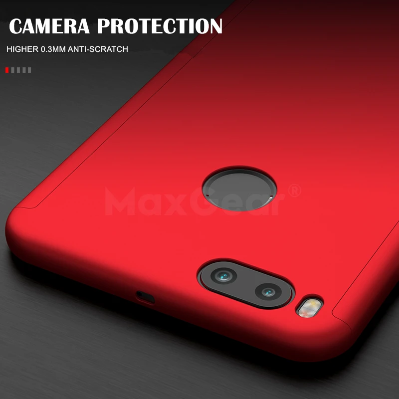 For Xiaomi Mi POCOPHONE F1 Case 360 Degree Full Body Cover 5 5X 6X A1 A2 5S Plus Mi6 8 SE Hybrid With Tempered Glass |