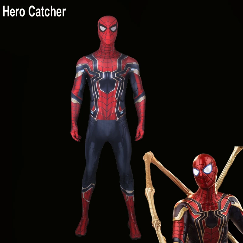 Железный костюм паука Тома железного паука, железный костюм паука для косплея, железный костюм паука, домашний костюм Человека-паука