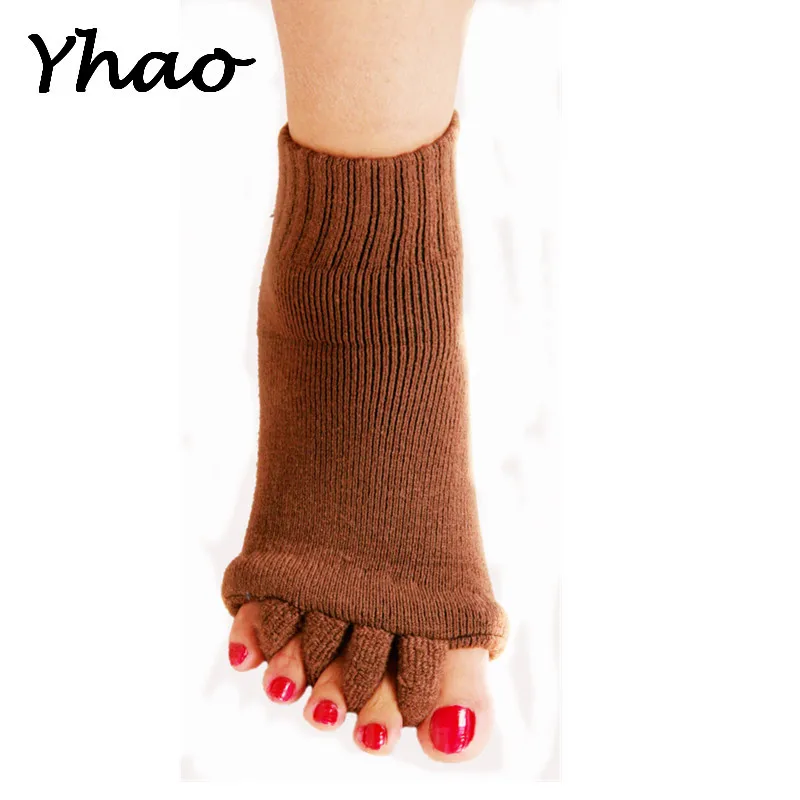 Yhao/новые женские массажные носки для пилатеса фитнеса открытые дышащие с