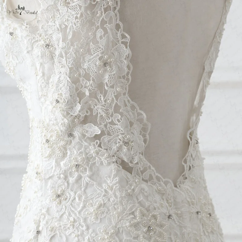 RSW1050 элегантные облегающие кружевные сексуальные свадебные платья без рукавов с