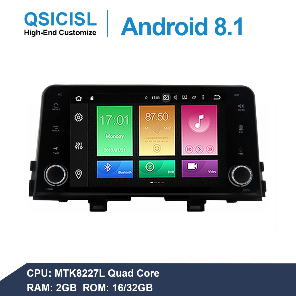 

Android 8,1 ips 8 "автомобильное радио DVD GPS; Мультимедийный проигрыватель для Kia Picanto Morning car 1 DIN головного устройства четырехъядерный swc Зеркало Ссыл...