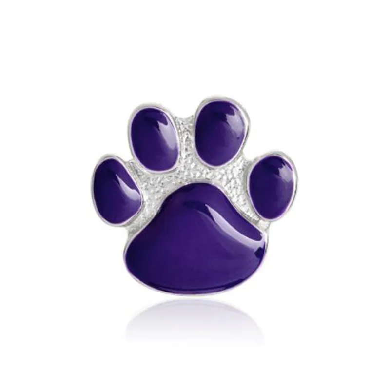 WKOUD Мультфильм Pet Paw печать собака коготь брошь эмаль фиолетовый животный принт