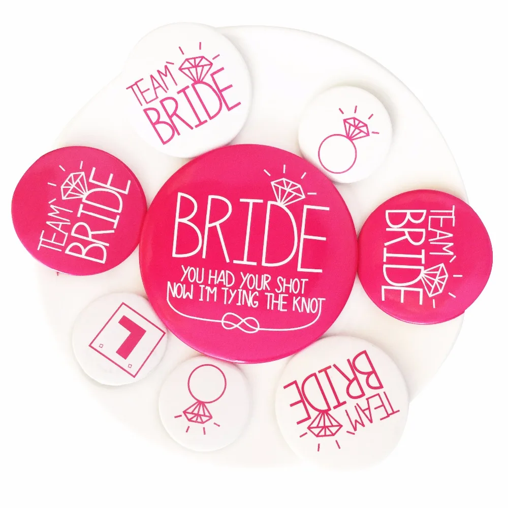 Вечерние Значки для девичника невесты платье подружки брошь украшение свадебный